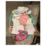Basket of Assorted Linens