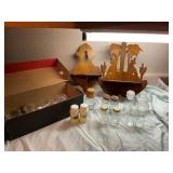 Wood Racks and Glass Bottles