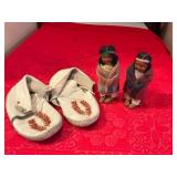 Beaded Moccasins and Dolls