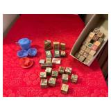 Toy Blocks and Dishes