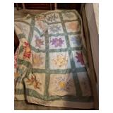 Floral Patchwork Quilt