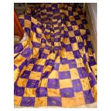 Purple and Gold Quilt