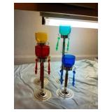Glass Candleholders