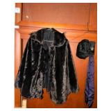 Faux Fur Cape and Hat Set