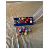 Glass Marbles in Case