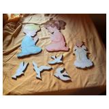 Painted Wood Wall Plaques