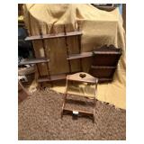 Wooden Wall Shelving Set