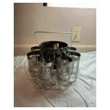 Silver Tone Barware Set