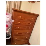 Five-Drawer Oak Chest