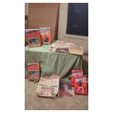 Wheaties Boxes and Newspapers