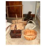 Baskets and Wooden Decor