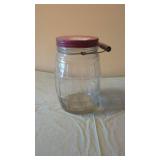 Glass Butter Churn Jar