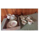 Floral Porcelain Dish Set