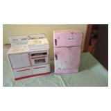 Tin Toy Stove and Fridge