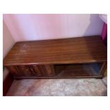 Wood Veneer Console Table