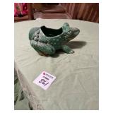 Green Frog Ceramic Planter