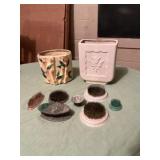 Planters and Floral Frogs Set