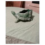 McCoy Green Ceramic Turtle Planter