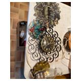 Decorative Clock, Mirror, and Light