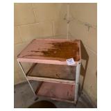 Metal Three-Tier Utility Cart