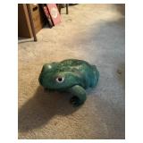 Painted Frog Sculpture