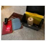 Office Supplies Lot with File Box
