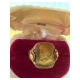 Sterling Silver Cameo Ring