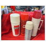 Four Assorted Thermoses