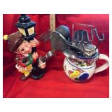 Ceramic Figures with Utensils