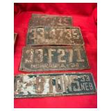 1933-1934 Nebraska License Plates