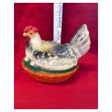 Ceramic Hen BANK Covered Dish