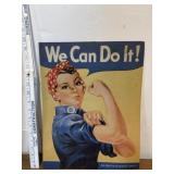 Metal ï¿½We Can Do It!ï¿½ Sign