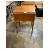 Wood Sewing Table with Machine