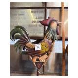 Metal and Wood Rooster