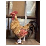 Feathered Rooster Sculpture