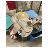 Western Leather Saddle
