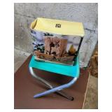 Folding Stool and Decor