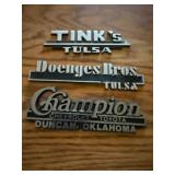 Vintage Car Dealership Badges