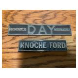 Metal Dealership Plaques