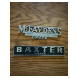 Metal Car Emblems, Omaha