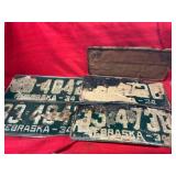 1934 Nebraska License Plates