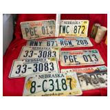 Nebraska License Plates Lot