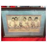 Framed Quintuplet Print