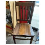 Wooden Slat-Back Chair