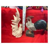 Two Decorative Roosters