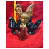 Ceramic Rooster Figurines