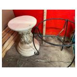 Carved Stone Pedestal