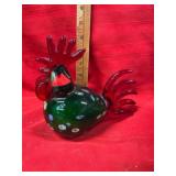 Murano Glass Rooster Figurine