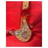 Murano-Style Glass Rooster