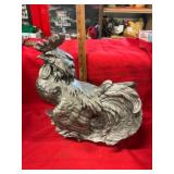 Cast Metal Rooster Figurine